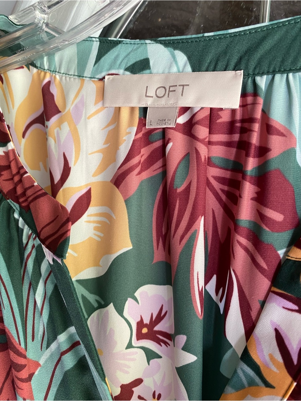 LOFT Midi Dress - Sz L - Picture 2 of 8